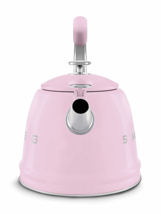Smeg Чайник Неръждаем Розов 2300мл