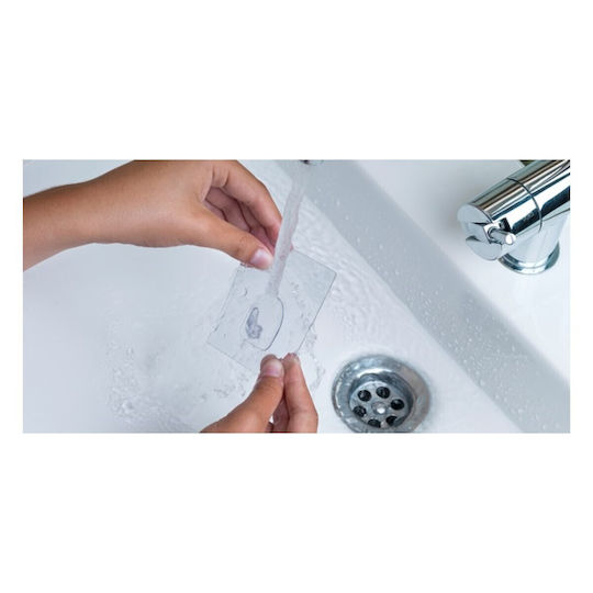 Inofix Metallic Hanger Kitchen Hook with Sticker Silver S7906759