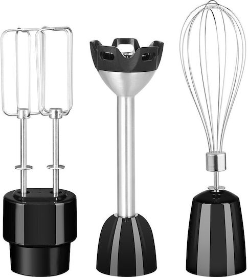 ECG Blender de mână cu tijă din oțel inoxidabil 800W Gri