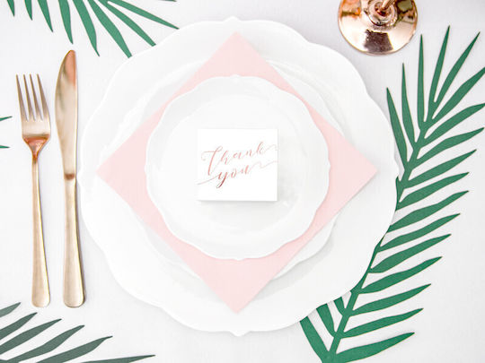 PartyDeco Thank You Paper Box for Gift White 5.5x3.5x6cm. 10pcs