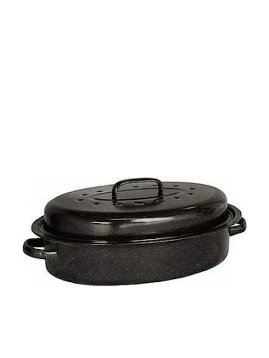 Sidirela Dutch Oven Oval Made of Aluminum with Grill 36x26cm 1pcs