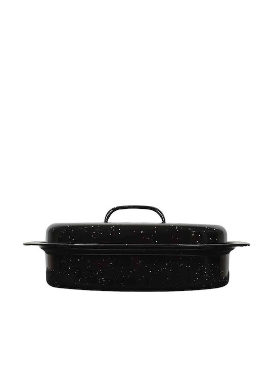 Dutch Oven Enamel Enameled 40x27x15cm 4.8lt Rack