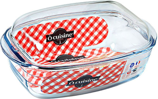 Ocuisine Dutch Oven Rectangular Glass with Glass Lid 33x20cm 1pcs