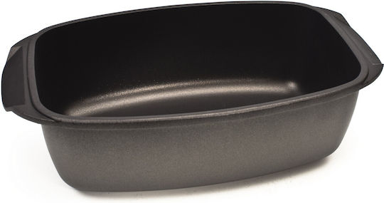 Keystone Pyrex Dutch Oven Rectangular Made of Cast Aluminum with Glass Lid 40x21cm 1pcs