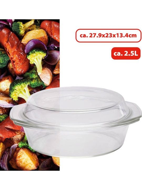 Alpina Appliances Dutch Oven Oval mit Glasdeckel 27.9x23cm 1Stück