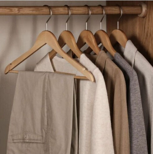 Ruhhy Clothes Hanger Brown 10pcs