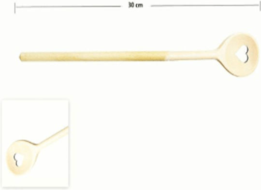 Giszben Lingură De Bucătărie Cu Găuri Din Lemn 30cm