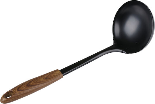 Atmosphera Deep Wooden Black Soup Spoon 28cm