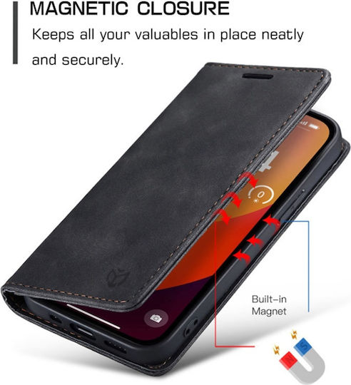 Wallet Piele artificială / Piele Negru (Nothing Phone 2a / 2a Plus)