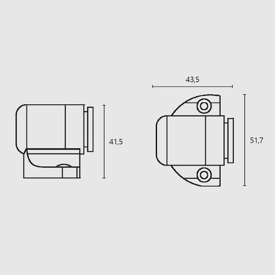 Stop ușă Magnetic Metallic Νίκελ Ματ/Χρώμιο 1buc