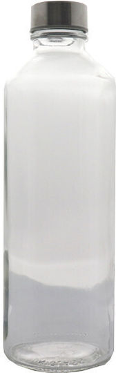 Uniglass Plain Glass Water Bottle With Transparent Screw Lid