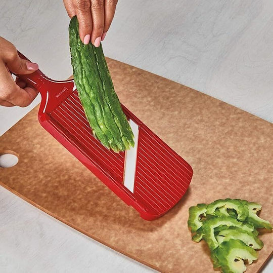 Kyocera Ceramic Slicer Adjustable Slice Width Red