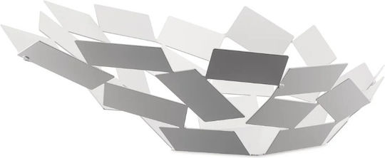 Alessi Φρουτιέρα Μεταλλική Λευκή 41.6x37.5x15εκ.