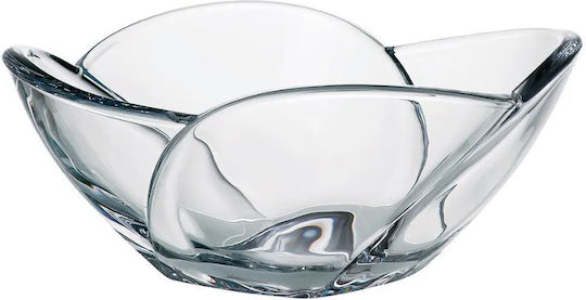 Crystalite Bohemia Φρουτιέρα Γυάλινη Διάφανη 25x25εκ.