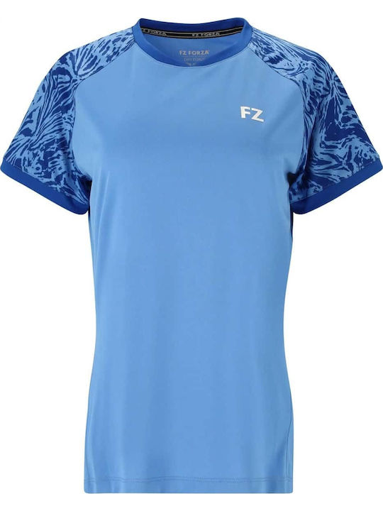 Bluza Damă Mâneci Scurte Albastru Deschis