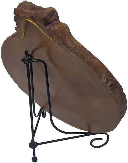 Heiligenikone der Heiligen Maria Kardiotissa – Wand- oder Tischkeramische Holzstamm Darstellung Durchmesser 20cm