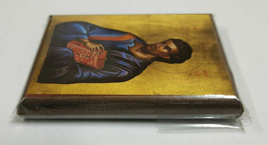 Saint Apostle Evangelist Luke "Icon Frame Category Paper Krn No 00 Dimension 6.5cm X 9.5cm" Image Wood MDF S&k Byzantine Icons