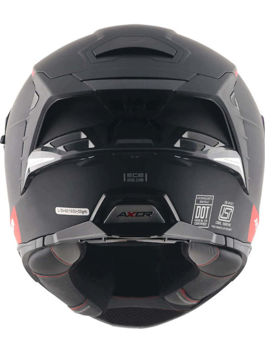 Axor Κράνος Μηχανής Full Face ECE 22.06 1600gr με Pinlock και Sunvisor