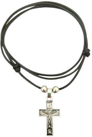 Doppelseitiger Anhänger Kreuz Hals Metallisch No.49