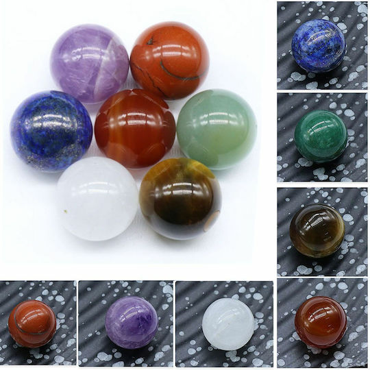 Ημιπολύτιμοι Λίθοι Feng Shui 7 Chakra Σχήμα Σφαίρας