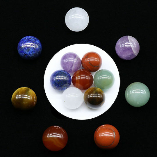 Ημιπολύτιμοι Λίθοι Feng Shui 7 Chakra Σχήμα Σφαίρας