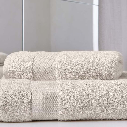 Gesichtstuch Aigaion 50x90cm Sand Herstellerfarbe 600g/m²