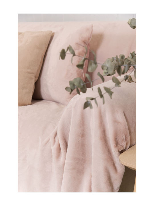 Naf Naf Lapin Dreisitzer-Sofa Wurf 170x300cm Rosa
