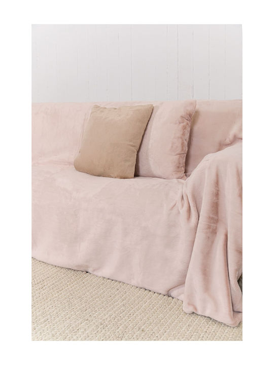 Naf Naf Lapin Dreisitzer-Sofa Wurf 170x300cm Rosa