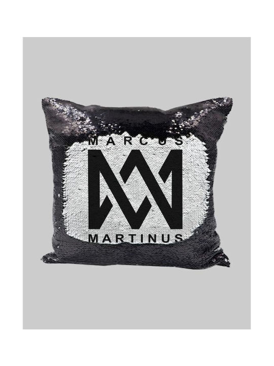 Marcus & Martinus Възглавница Пайети 40*40 см Сребърна