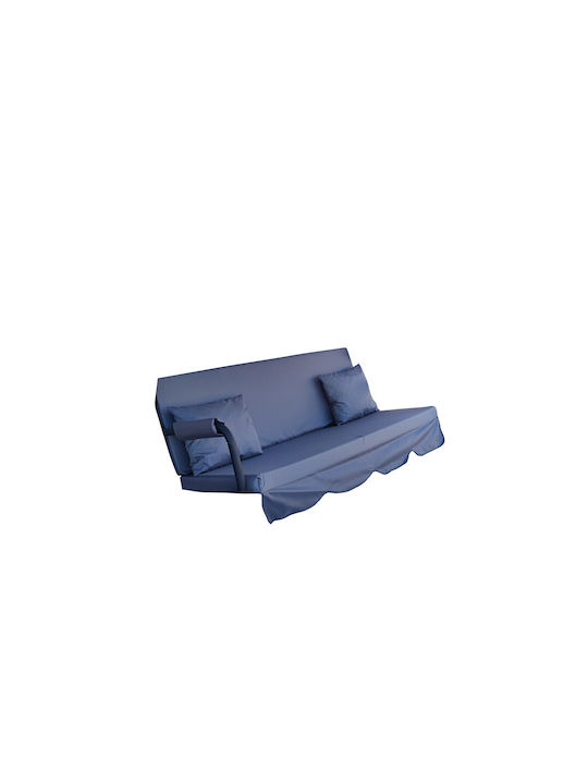 Gartenstuhlkissen Schaukel Dreisitzer Grau Tenda Dekorative Wasserdichte 260gm Polyester Stoff Plemona Set 4 Stück