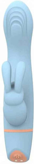 Loving Joy Mina Hail Come Hither Vibrator Rabbit 18cm Light Blue