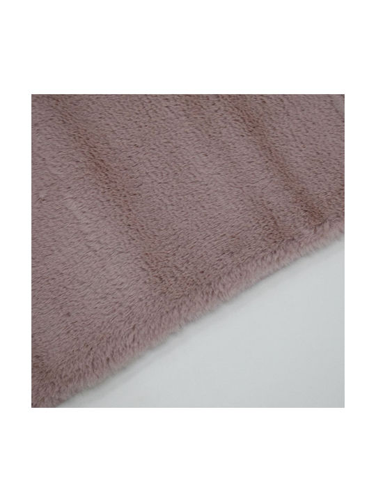 Bedroom Rug Sets 3pcs Super Fluffy Pink Set 2 67x135 & 67x190 Polyester