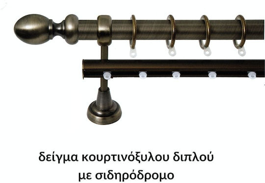 Import Hellas Μεταλλικό Κουρτινόξυλο Τάπα Φ25mm Import Hellas Μεταλλικό Κουρτινόξυλο Τάπα Φ25mm