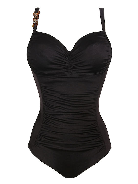 One Piece Swimsuit For Large Bust Roast Coffee