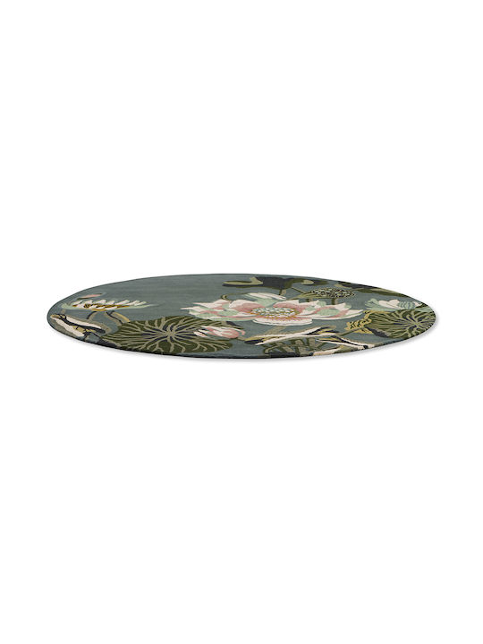Covoare Living Waterlily 38608 Midnight Pond Wedgwood Acasă 150 Cm Rotund