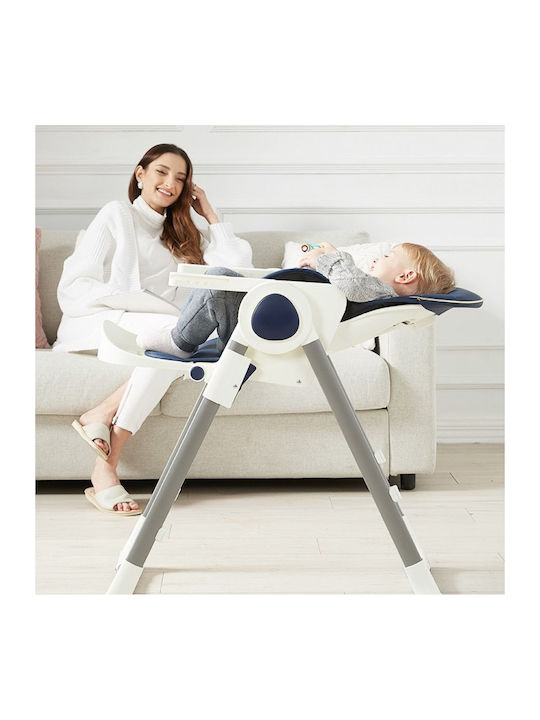 Dream House Foldable Baby Highchair With Adjustable Height Pink