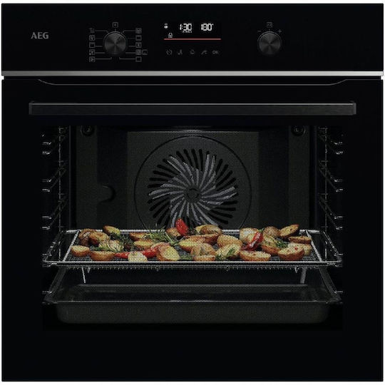 AEG 6000 Sensecook Φούρνος άνω Πάγκου 71lt Π59.5εκ. Γκρι