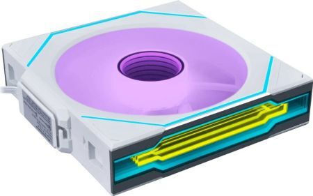 Lian Li Uni Fan Sl-inf Wireless Case Fan 120mm (2300rpm) with RGB Lighting and 4-Pin PWM Connection White