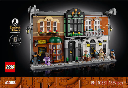 LEGO Icons Sherlock Holmes: Book Nook за 18+ Години 1359 Бройки
