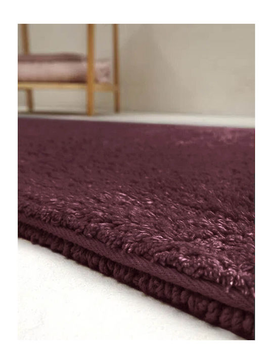 Fieldcrest Bath Mat Cotton Ultra Soft Bordeaux 53x86cm