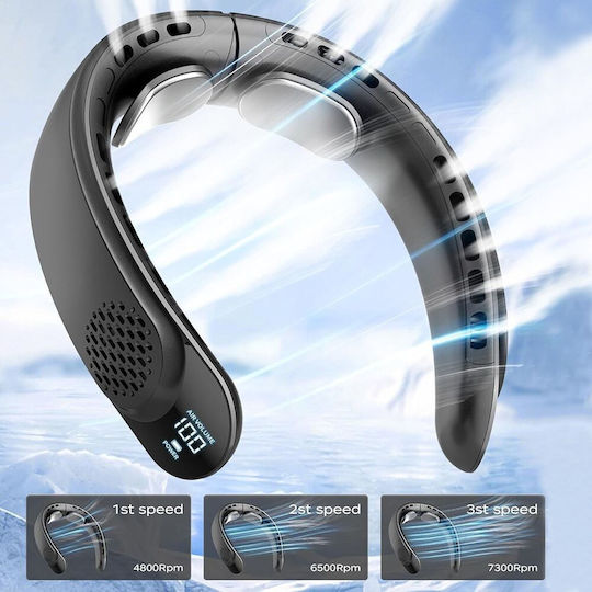 Techsuit Ανεμιστηράκι Λαιμού Χωρίς Πτερύγια 8W Λευκό
