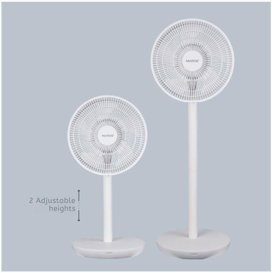 Niaros Puncha Πολυμορφικός Ανεμιστήρας 35W Διαμέτρου 34cm Λευκός