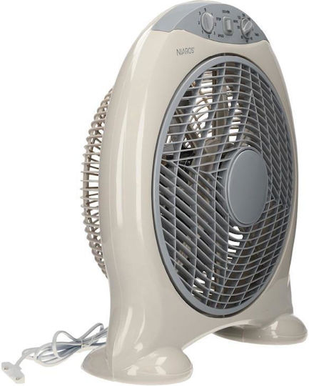 Niaros Box Fan 50W Fan Diameter 41cm Beige