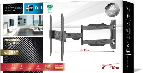 Jollyline ELB-2642/Extra TV Wall Mount with Extension Arm 55" and 40kg