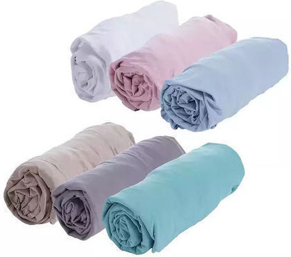 Nef-Nef Homeware Jersey Υπέρδιπλο 160x200+30εκ. με Λάστιχο Mocca