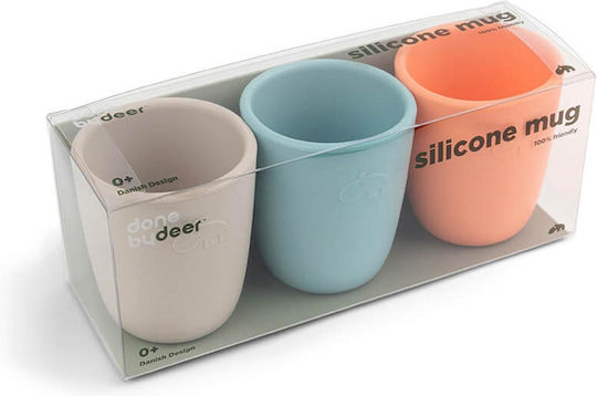 Done by Deer Baby Cups made of Silicone Multicolour 3pcs