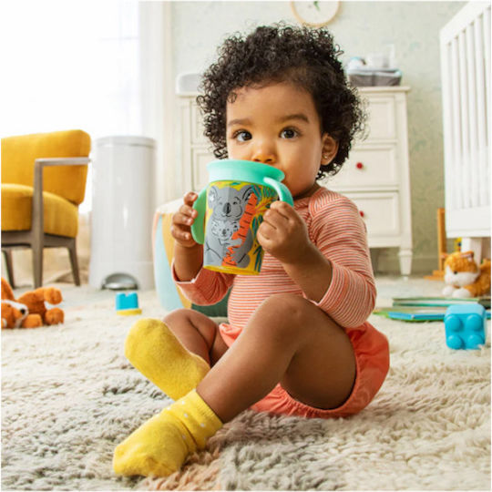 Munchkin Baby Cup Miracle 360° Wildlove Sippy Cup made of Plastic Light Blue 177ml for 6m+m+