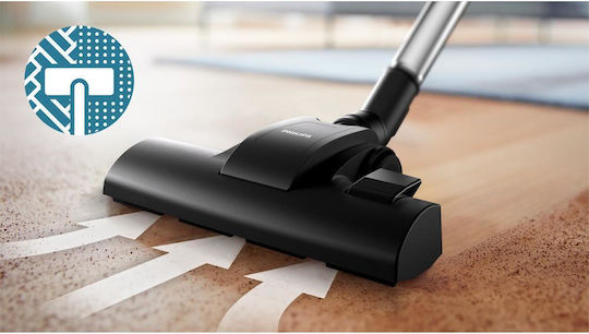 Philips 1000 Series Staubsauger 800W Beutellos 1.3Es Schwarz