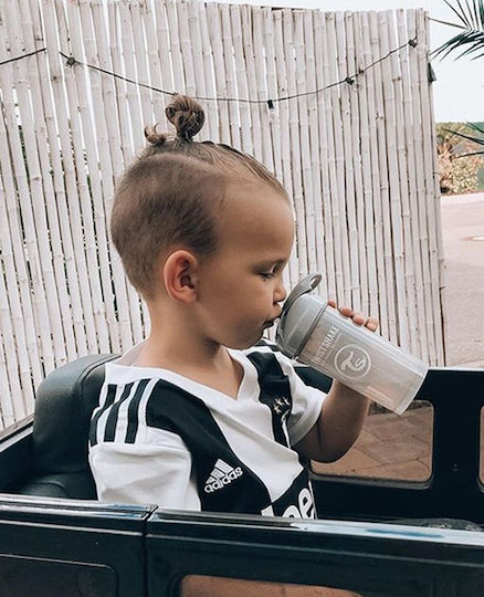 Twistshake Baby Cup Straw Cup made of Plastic Gray 360ml for 6m+m+