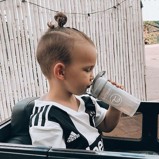 Twistshake Baby Cup Straw Cup made of Plastic Gray 360ml for 6m+m+